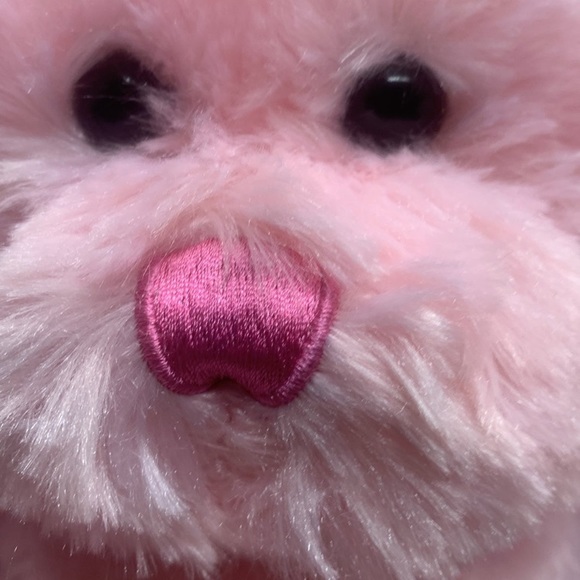 24" Pink Easter bunny Anico Int'l Inc stiff ears hat yellow flower - Picture 3 of 9